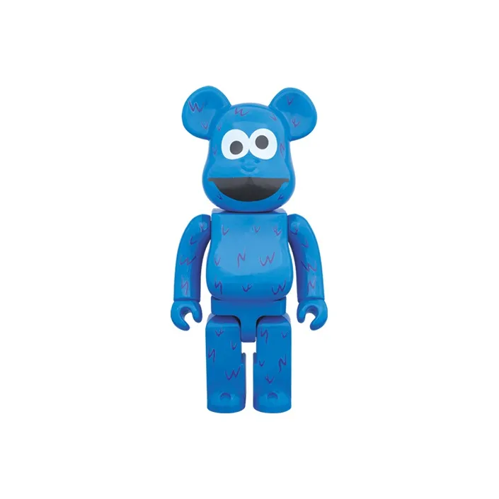BE@RBRICK X Sesame Street Cookie Monster Blue-0