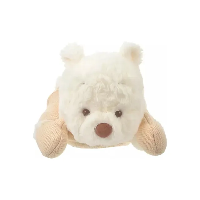 Disney Figure Print White Winnie Snoozing Dolls Plush Doll 21cm Height Tokyo Disney-0