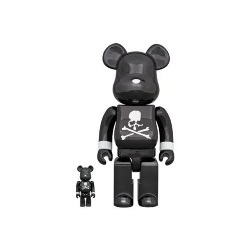 Bearbrick X Mastermind Japan Black Chrome Ver. 100% & 400% Set