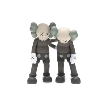 KAWS Figure Print Along The Way Vinyl Figure Brown Trendy Figures 26.7cm