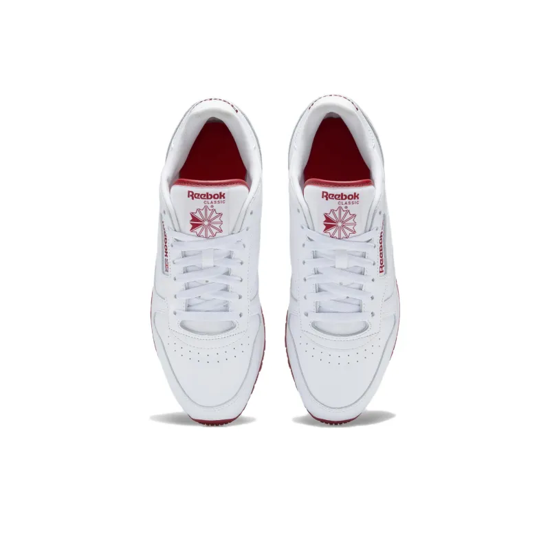 Reebok Classic Leather White Flash Red-3