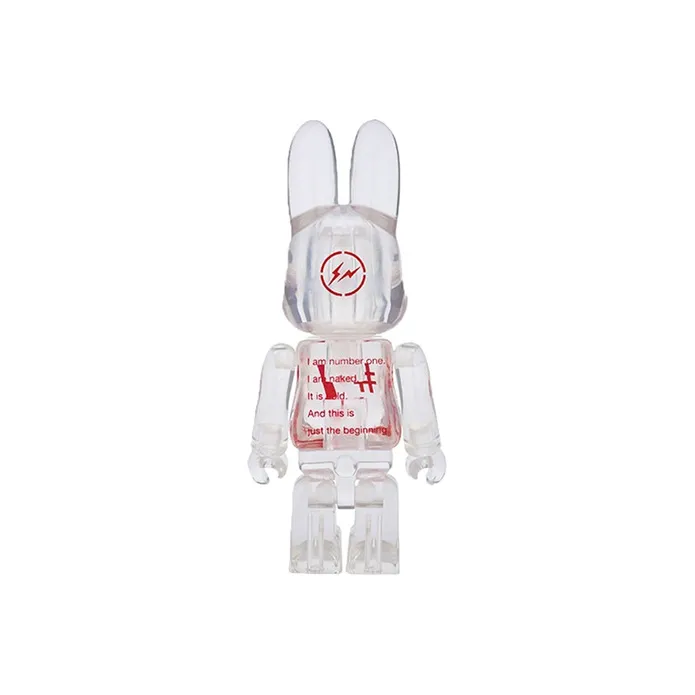 BE@RBRICK Rabbrick Fragment Clear Red-3