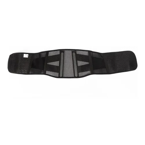 D&M Back Support Braces Breathable Protective Rehabilitation Compression Black Polyester Nylon Unisex