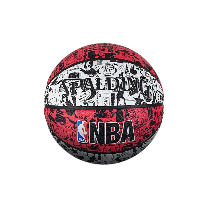 SPALDING Graffiti Rubber Basketball Red Size 7 Training Unisex-1