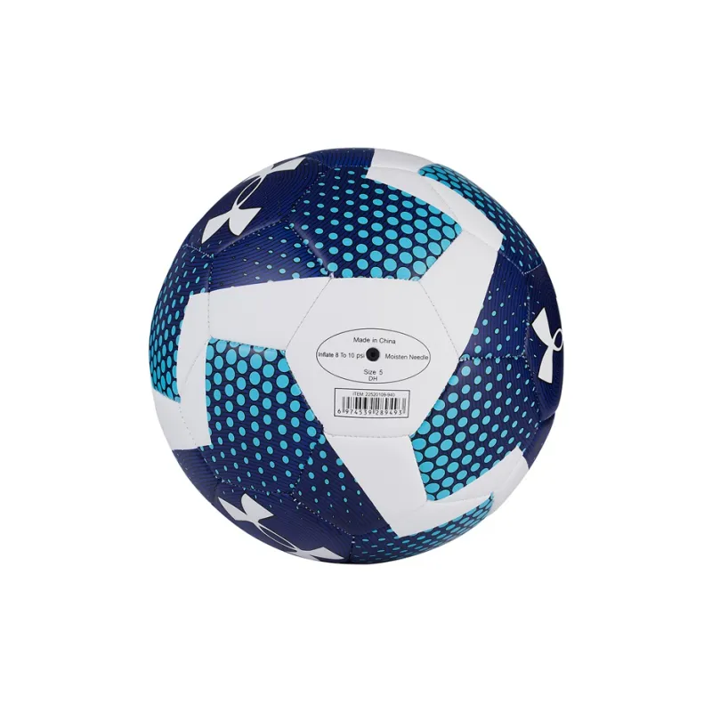 Under Armour Size 5 Soccer TPU Machine Stitched Soccer Ball Unisex Blue, White, Multicolor-7