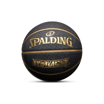 SPALDING Rubber Basketball Black Size 7 Ball Training