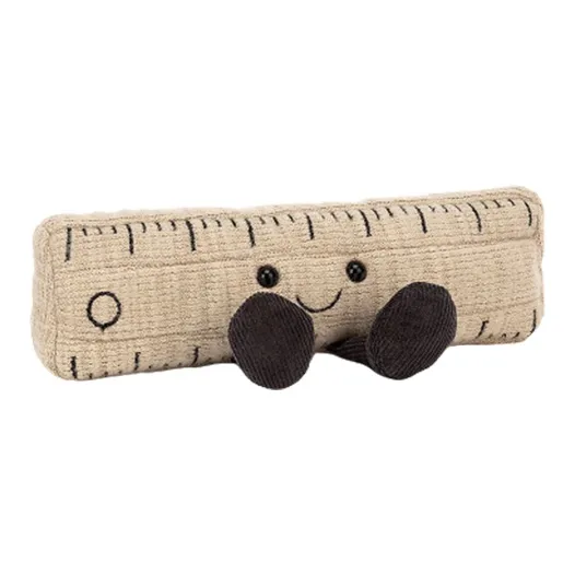 JELLYCAT Fun Items Collection Smart Stationery Ruler Dolls Plush Doll 7cm High-0
