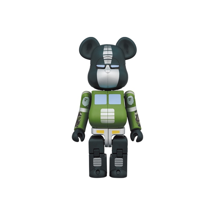 BE@RBRICK X Transformers Optimus Prime X Bape Green