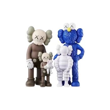 KAWS TOKYO FIRST FAMILY Brown/Blue/White Trendy Figures 34cm