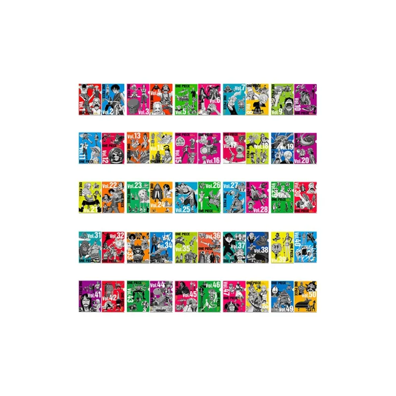 BANDAI One Piece Character Ichiban Kuji Vol.100 Anniversary Memorial Day N Reward Multicolor Folder Anime Merchandise-0