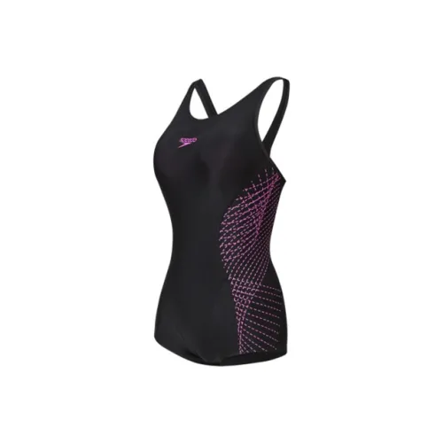 Speedo One-Piece Swimsuits Women's Black/Rainbow Purple