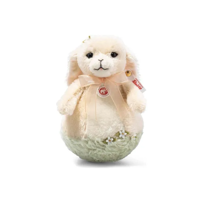 Steiff Original Collection Spring Bunny Tumbler Beige Dolls Plush Doll 18cm High-0