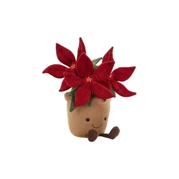 JELLYCAT Plant Series Interesting Magenta Dolls Plush Doll 25cm High