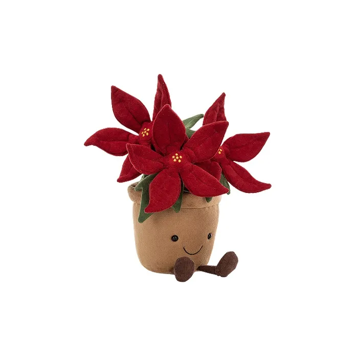 JELLYCAT Plant Series Interesting Magenta Dolls Plush Doll 25cm High-0