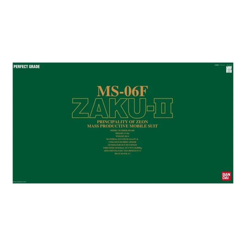 BANDAI PG 1/60 Mobile Suit Gundam MS 06F Zaku II 30cm Hobby Model-3