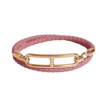 HERMES Roulis Leather Bracelets Unisex
