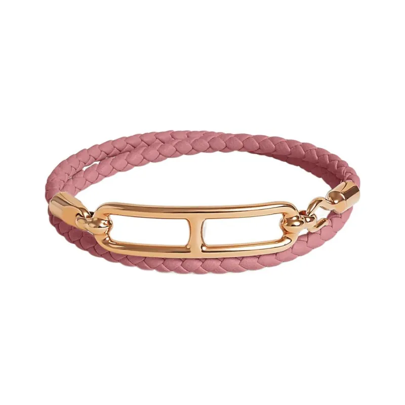 HERMES Roulis Leather Bracelets Unisex-0