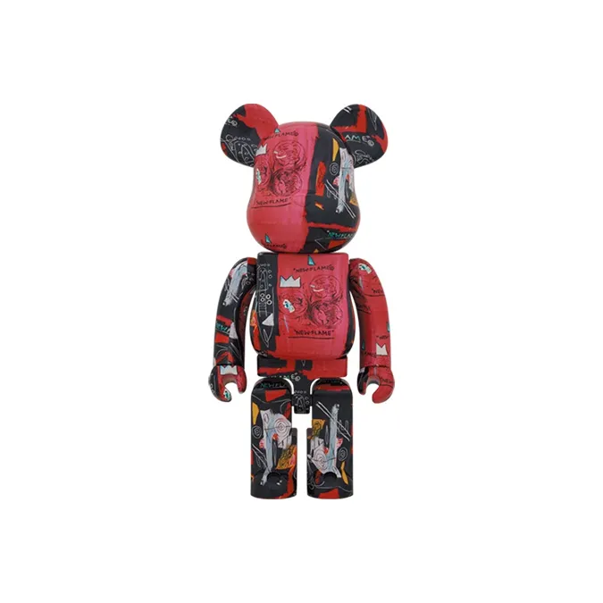 BE@RBRICK Andy Warhol x JEAN MICHEL BASQUIAT Doll 100%+400%/1000% Unisex-3