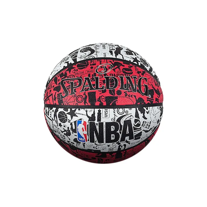 SPALDING Graffiti Rubber Basketball Red Size 7 Training Unisex-0