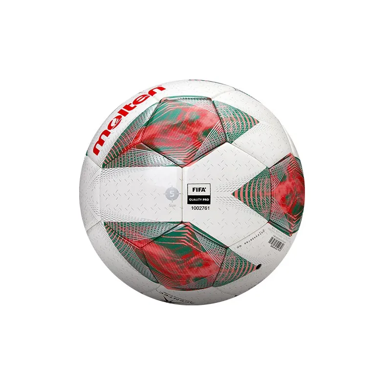 Molten Size 5 Ball Soccer PU Seamless Thermal bonding Unisex Red White-2