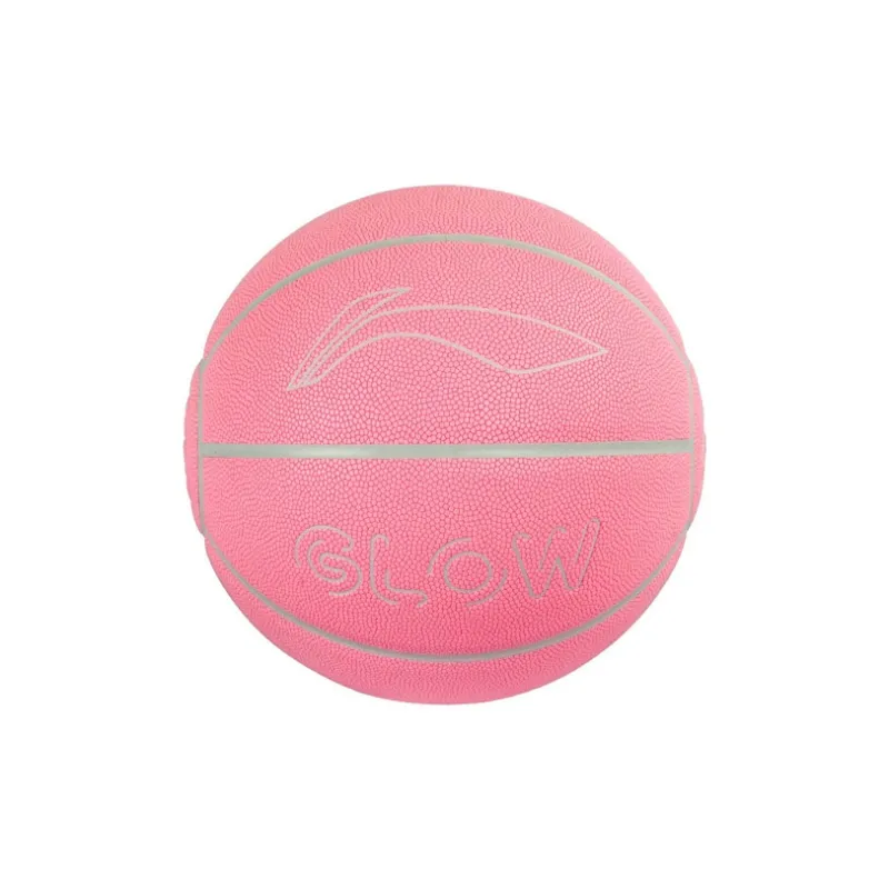 LiNing Badfive PU Basketball Pink Size 7 Glow In The Dark Unisex-1