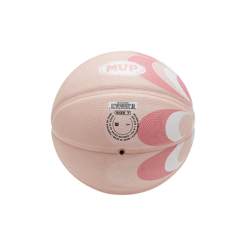 Wilson Rubber Basketball Pink Size 7 Training Unisex-6