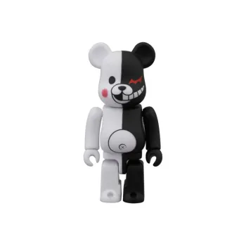 BE@RBRICK Regional Limited Danganronpa Hope Preppy MONOKUMA Black White Bear Hang Tag Box 100%