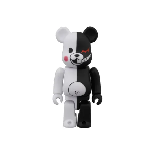 BE@RBRICK Regional Limited Danganronpa Hope Preppy MONOKUMA Black White Bear Hang Tag Box 100%