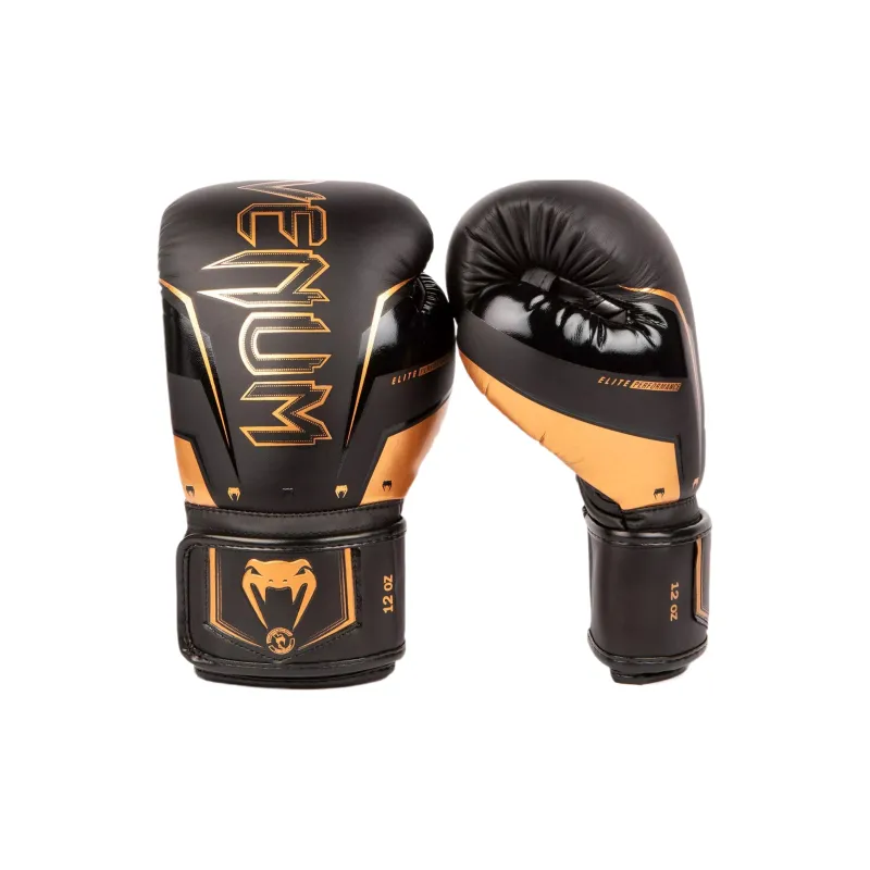 VENUM Boxing Gloves PU Combat, Competition, Training Unisex Black-1