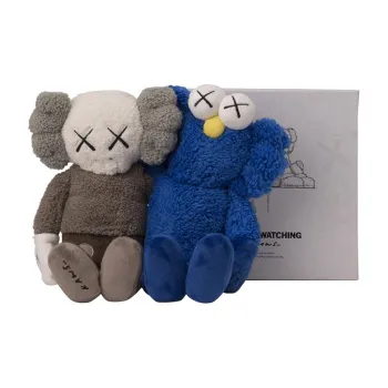 KAWS Seeing/Watching Plush Grey/Blue