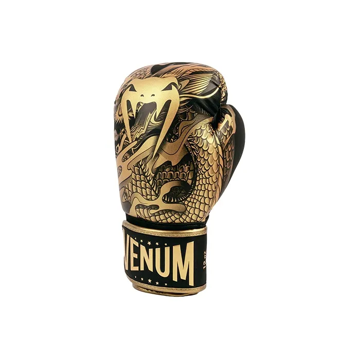 VENUM Boxing Gloves PU Combat, Boxing Competition, Training Unisex Black/Copper-2