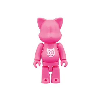 BE@RBRICK NY@BRICK Fluorescent Pink Hang Tag Box 100%