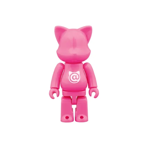 BE@RBRICK NY@BRICK Fluorescent Pink Hang Tag Box 100%