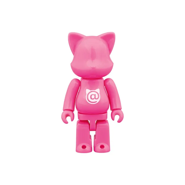 BE@RBRICK NY@BRICK Fluorescent Pink Hang Tag Box 100%-0