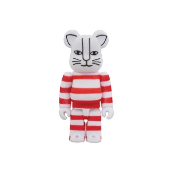 BE@RBRICK Mikey Flocky Ver. White/Red