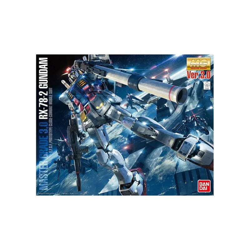 BANDAI Mg Gundam RX 78 2 Version 3.0 1 100 Scale Model Kit Action Figure-3