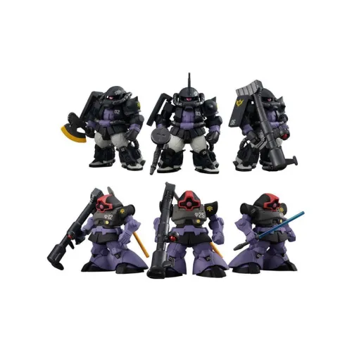 BANDAI Zaku PB Limited Food Play FW CORE Black Triple Star Zaku II Daio Set Assembled Models 5.5cm