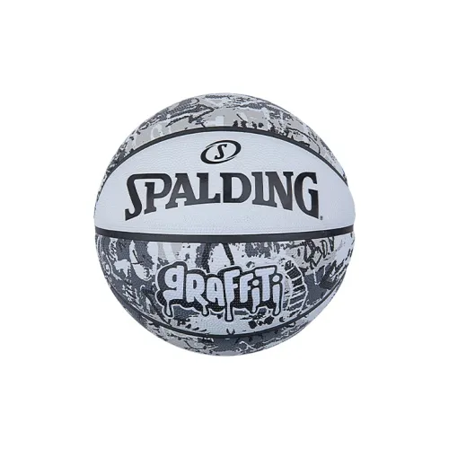 SPALDING Graffiti Rubber Basketball Gray White Size 7 Training Unisex