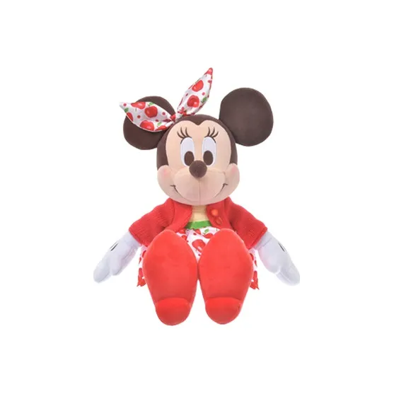 Disney Red Apple Collection Minnie Dolls Plush Doll 22cm Height-0