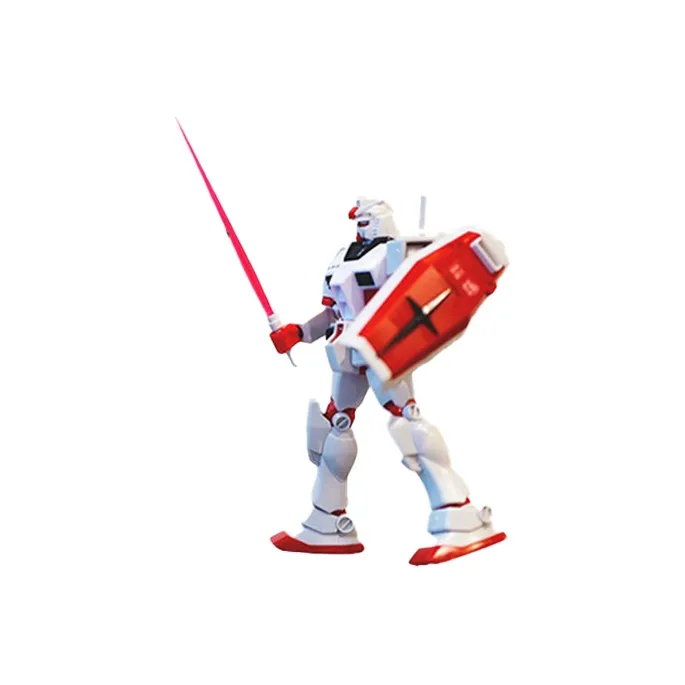 BANDAI 2020 Uniqlo Color Scheme Gundam HGUC 1/144 Mobile Suit Gundam RX 78 2U/Zaku II MS 06SU Model Kits 13cm-2