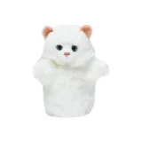 White cat hand puppet