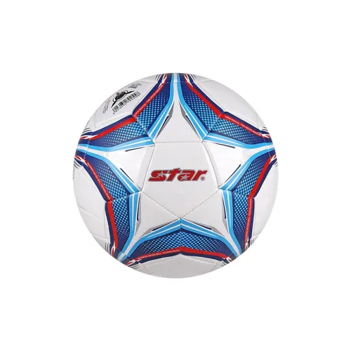 Star Size 5 Size 4 Soccer Synthetic Leather Machine Stitched Soccer Ball Unisex White Blue