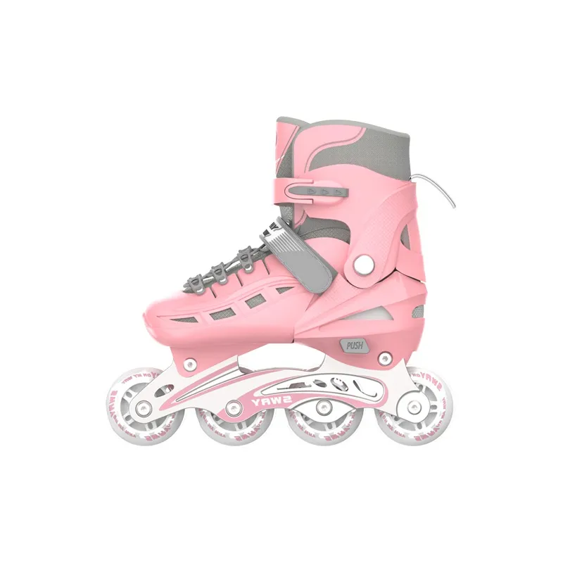 Sway Inline Skates Cherry Blossom Pink/White Green/Black Warrior-3