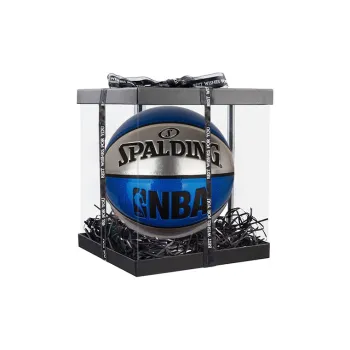 SPALDING PU Basketball Blue Silver Size 7 Ball Training Unisex