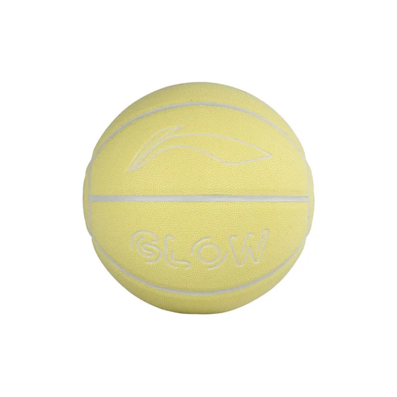 LiNing Badfive PU Basketball Yellow Size 7 Ball Glow in The Dark Training Unisex-1