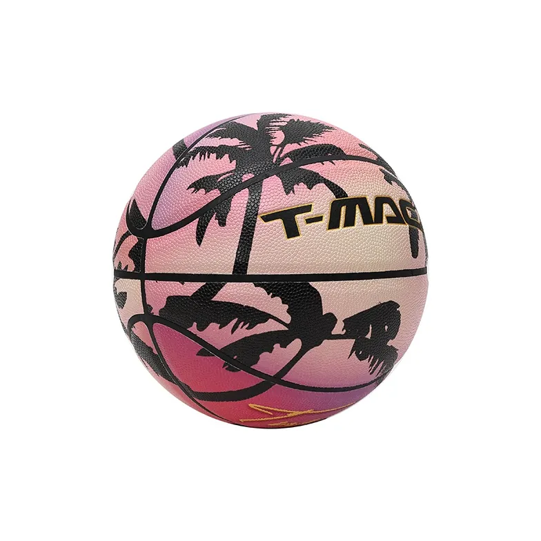 T-Mac Madi Rainforest Collection PU Basketball Orange Size 7 Training Unisex-2