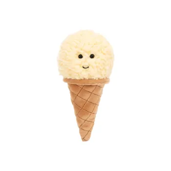 JELLYCAT Fun Food Collection Enchanting Vanilla Ice Cream Dolls Plush Doll 18CM High
