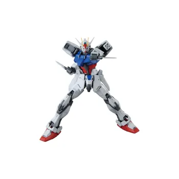 BANDAI MG 1 100 Mobile Suit Gundam SEED Strike Gundam, Air Combat Backpack Model Kits 18cm