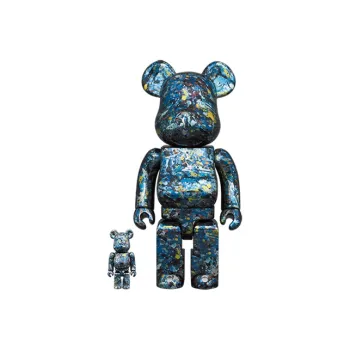 BE@RBRICK Jackson Pollock Studio CHROME