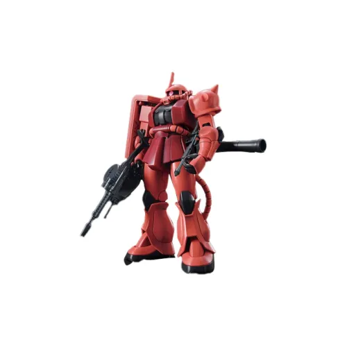 BANDAI HGUC 1/144 Mobile Suit Gundam MS 06S Char's Custom Zaku II Model Kits 13cm